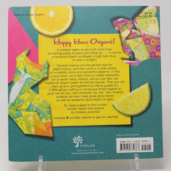 Cocktail Napkin Origami Duy Nguyen Hardcover Funky Party Project Activity Game - Picture 2 of 14